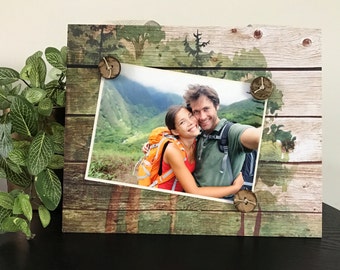 Into The Woods - The Great Outdoors Handmade Gift Home Decor Magnetic Picture Frame Size 9 x 11 Holds 5 x 7 Photo - Hiking National Park