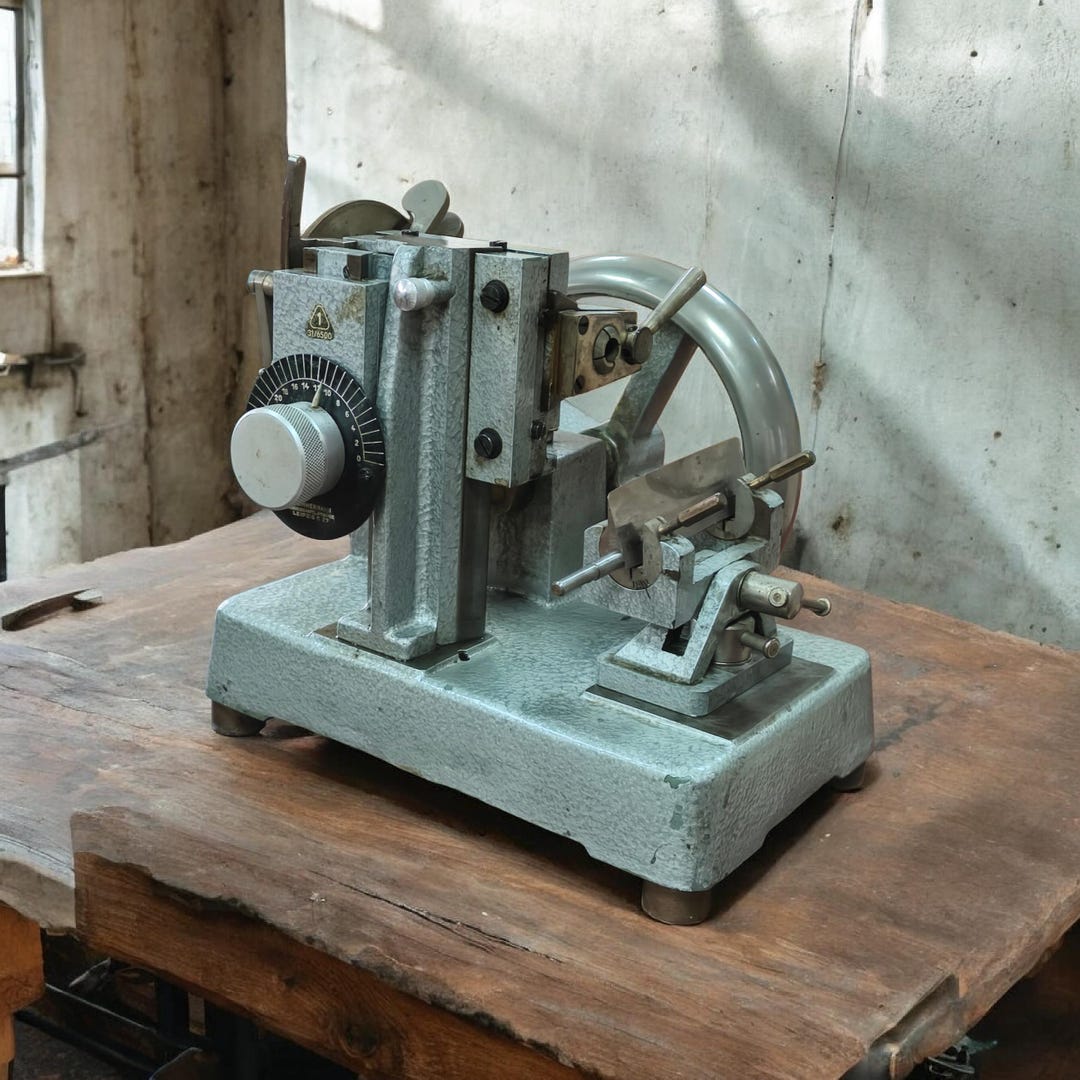 Antique German Sliding Microtome With Original Knife by E. Zimmermann ...
