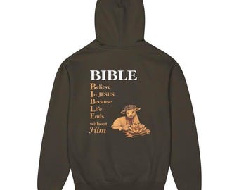 Men’s hoodie, Bible story, history believers preachy
