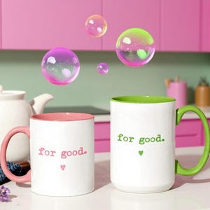 Wicked Mug, 'For Good' Musical Theater Coffee Cup, Green Heart Design afbeelding 8