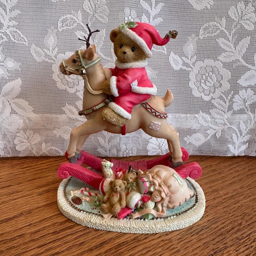Cherished Teddies そりに乗ったサンタ くま クリスマス Cherished Teddies そりに乗ったサンタ くま クリスマス Cherished