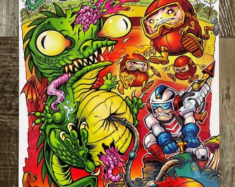 Dig Dug 11x17 Kunstdruck