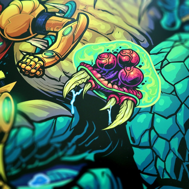 Metroid 11x17 Art Print Etsy