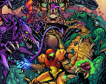 Metroid 11x17 Art Print