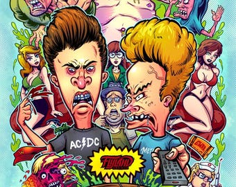 ☆Beavis and Butthead☆ ポスター　Vintage MTV Vintage 1993 Beavis and Butthead Poster FACTORY SEALED