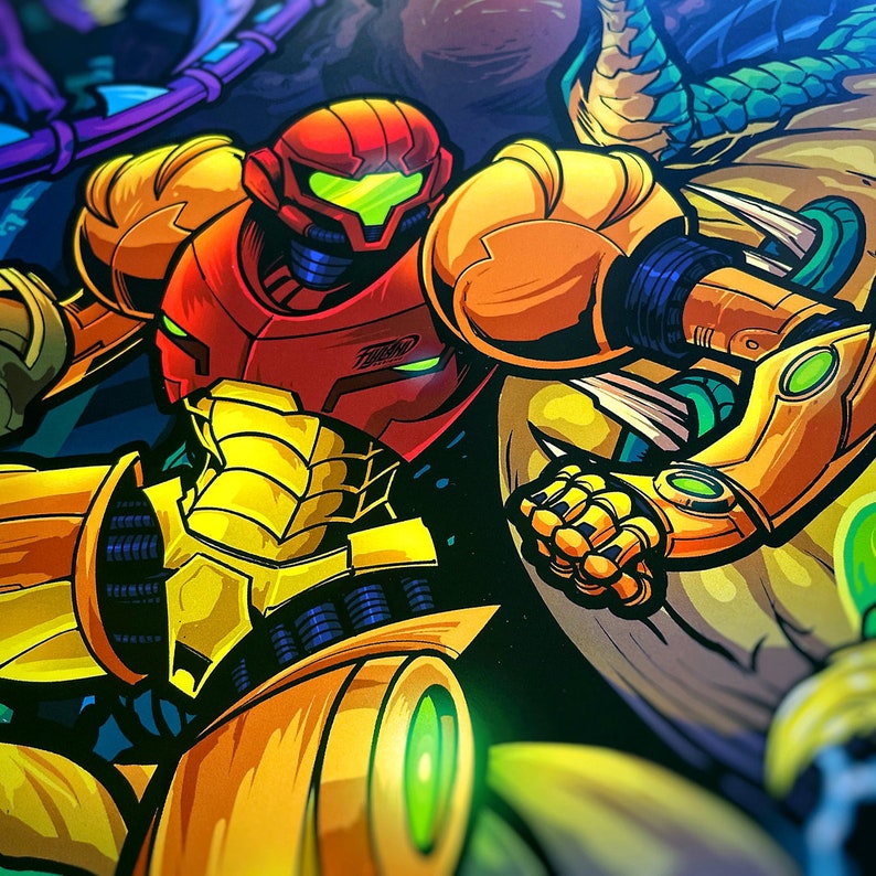 Metroid 11x17 Art Print Etsy
