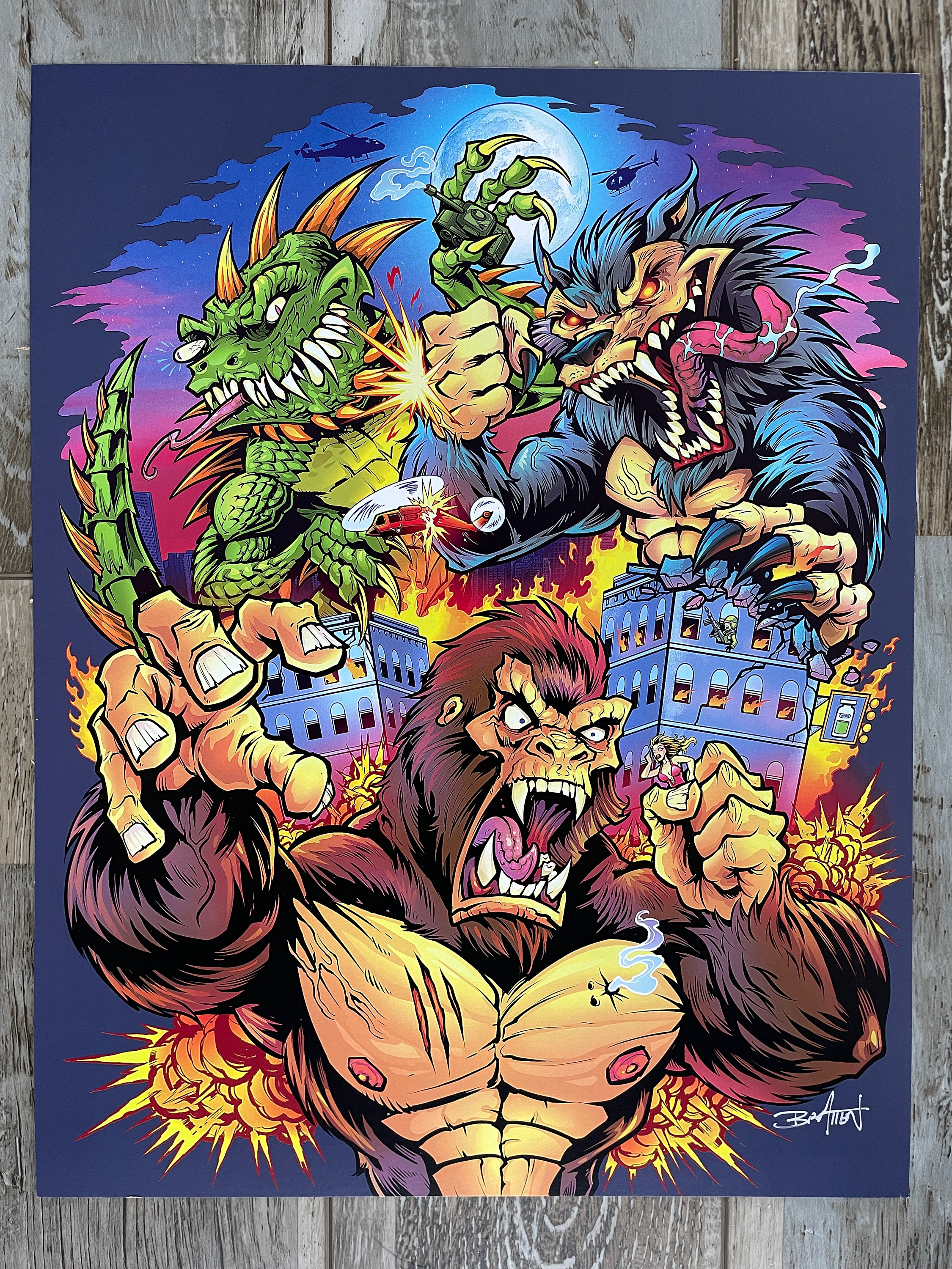 Rampage 11x14 Art Print - Etsy
