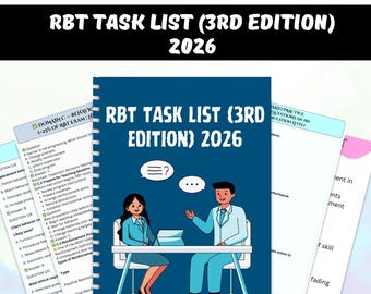RBT Task List (3rd Edition) 2026 STUDY GUIDE
