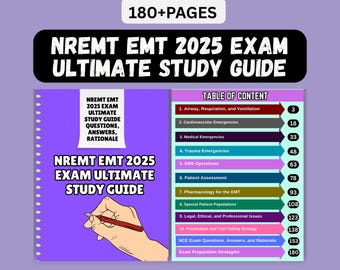 NREMT EMT Exam Study Guide 2025: Practice Questions Emt Test Prep,