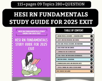 Guía de estudio de fundamentos de HESI RN para la salida 2025-2026