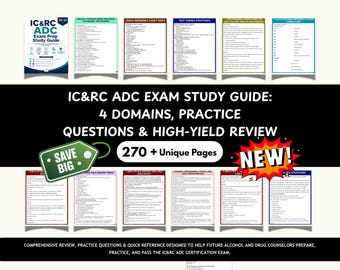 IC&RC ADC Exam Prep Study Guide 2026–2027 | Alcohol  Drug Counselor Certification Exam Review, Practice Questions