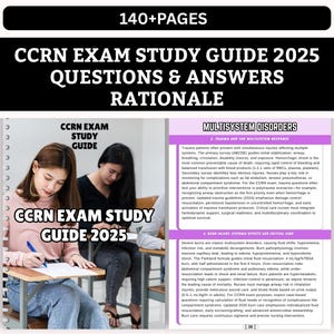 CCRN Exam Study Guide: Practice Questions & Cheat Sheet (Digital Download)