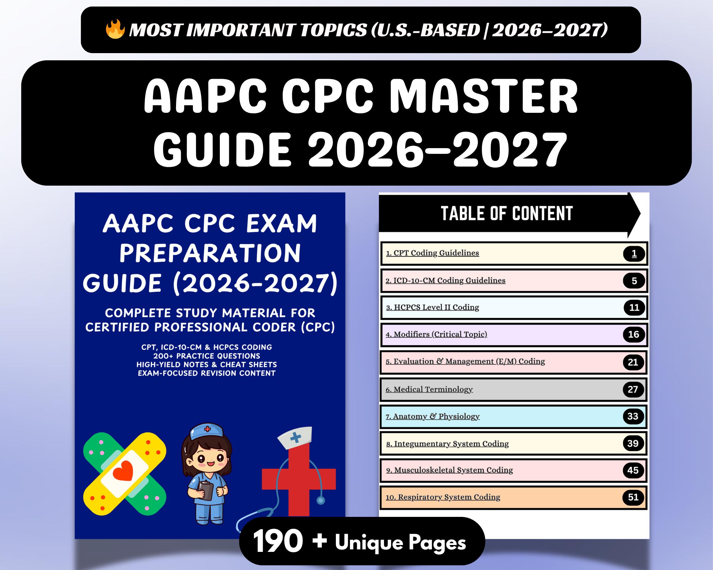 AAPC CPC Exam Ultimate Study Guide With Practice Questions - NEW 2026 ...