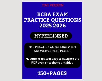 450 preguntas de práctica para el examen BCBA / Incluye justificación detallada