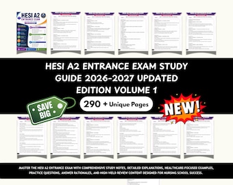 HESI A2 Entrance Exam Study Guide 2026–2027 – Nursing Prep Book