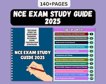 NCE Exam Study Guide 2025: Practice Tests exam questions, answers, and rationales