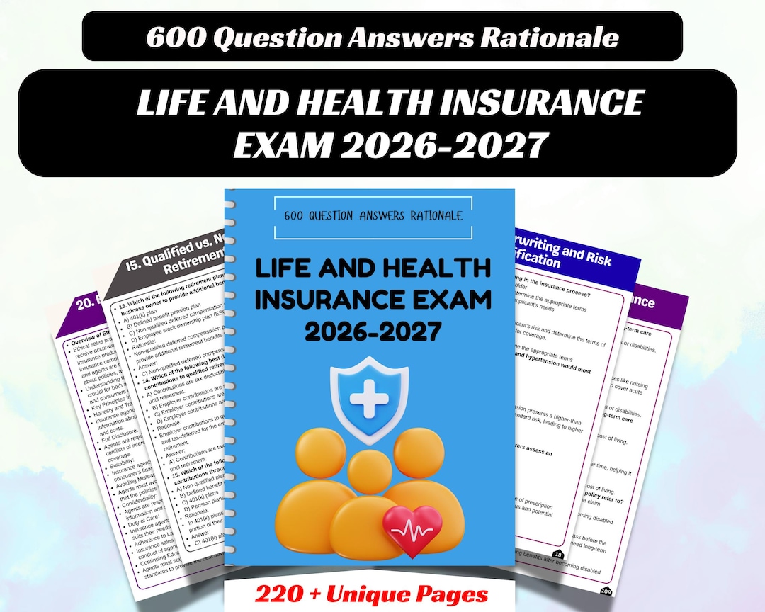 Life And Health Insurance Exam Questions And Answers