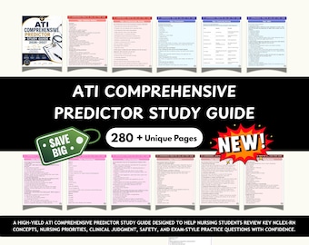 ATI Comprehensive Predictor Study guide
