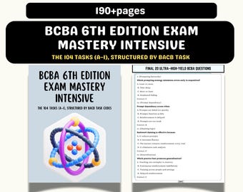 6th Edition Task List | BCBA Exam Complete Study Guide