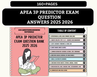 2025 2026 APEA 3P Predictor Exam Question Bank