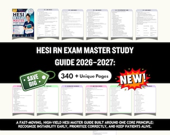 HESI RN Exam Study Guide 2026–2027: High-Yield Nursing Review for Success