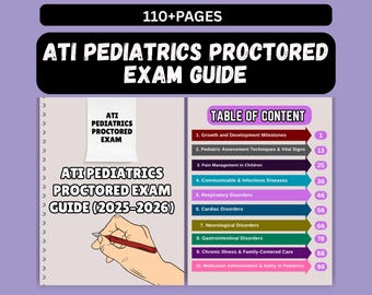 ATI Pediatrics Proctored Exam Guide 2025-2026
