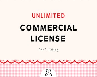 Licence d'utilisation commerciale étendue | Produits illimités | Pour dessiner les motifs numériques J Studio