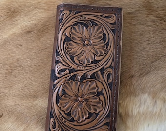 Portefeuille en cuir fait main