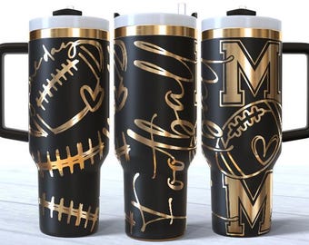 Football Mom Tumbler Laser Svg, Baseball 40oz Tumbler Full Wrap Laser Svg, Laser Engraved Svg, Laser Engraving Svg, SVG For Laser Rotary