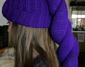 Rumi inspired hat with big dragon braid