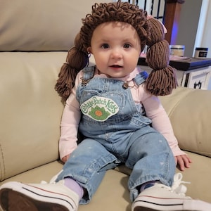 Cabbage patch inspired hat