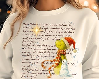 Personaje verde retro dibujado a mano PNG, arte navideño vintage, linda sublimación navideña 2025, descarga digital para Cricut