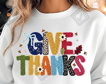 Ringrazia Dio PNG, Design di ringraziamento con stampa leopardata, Filato sintetico Coquette, Ringrazia il Signore PNG per i lavoretti autunnali con Cricut