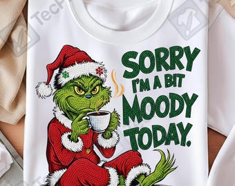 Mi dispiace, sono un po' lunatico oggi. Stile uncinetto PNG, Trendy Christmas Png, Download digitale