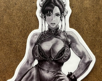 Pegatinas de vinilo pequeñas de Chun Li