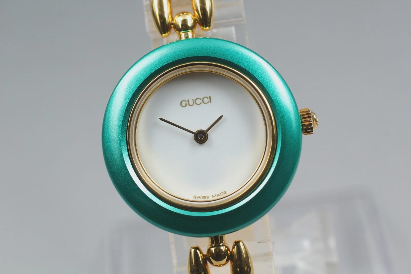 Gucci Bezel Watch Green - Etsy