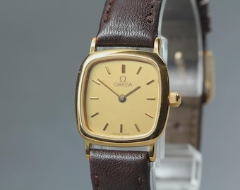 Vintage OMEGA De Ville Cal.1459B 595.0098 Qz Gold Women's Watch