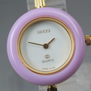 【ジャンク品】GUCCIチェンジベゼルウォッチ1100-Lパープル Gucci Watch 1100 L Bezel - Etsy