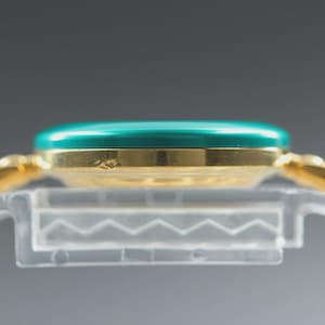 Vintage GUCCI Change Bezel 11/12.2 light Green Gold Quartz Women's Watch image 7