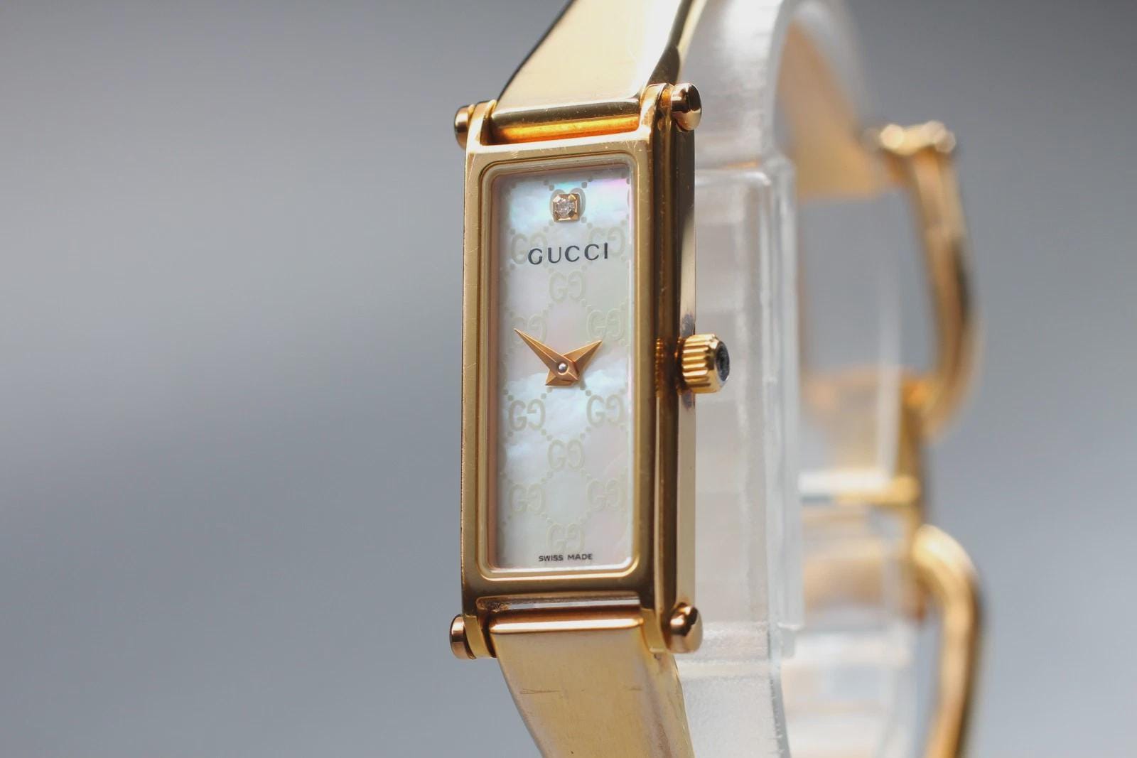 Gucci 1500l Gold Watch - Etsy