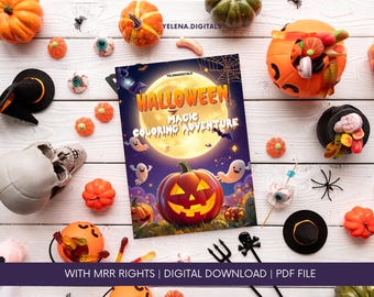 Halloween Coloring Pages For Kids | Halloween Coloring Book | Digital Coloring Book | Printable Coloring Sheet for Kids | Halloween Activity