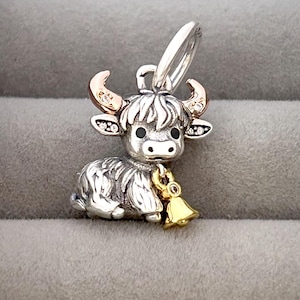 S925 Sterling Silver Exclusive Original Taurus Pendant, Compatible with European-Style Bracelets