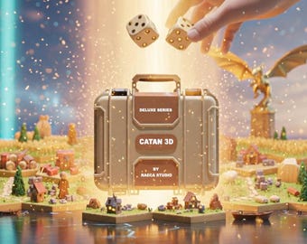 CATAN 3D Deluxe Upgrade Set – Handcrafted Collector’s Edition Board Game Kit