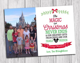 PRINTABLE CHRISTMAS CARD Magic of Christmas Card - Holiday Card - Memorable Moments Studio