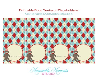 INSTANT DOWNLOAD Printable Food Tents Sports Party | Etsy
