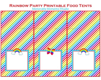 INSTANT DOWNLOAD Printable Food Tents Sports Party | Etsy