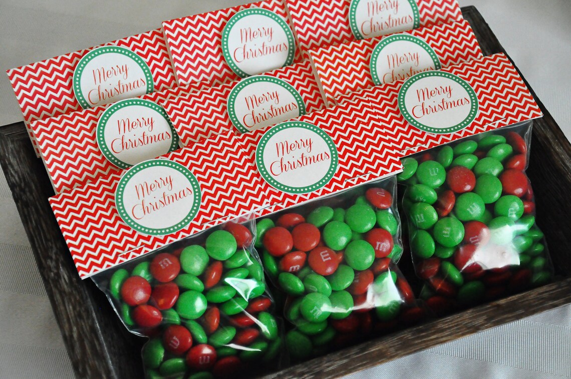 INSTANT DOWNLOAD Printable Candy Bag Labels Merry Etsy