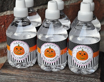 INSTANT DOWNLOAD - Printable Water Bottle labels - Spooktacular Halloween Party Collection - Memorable Moments Studio