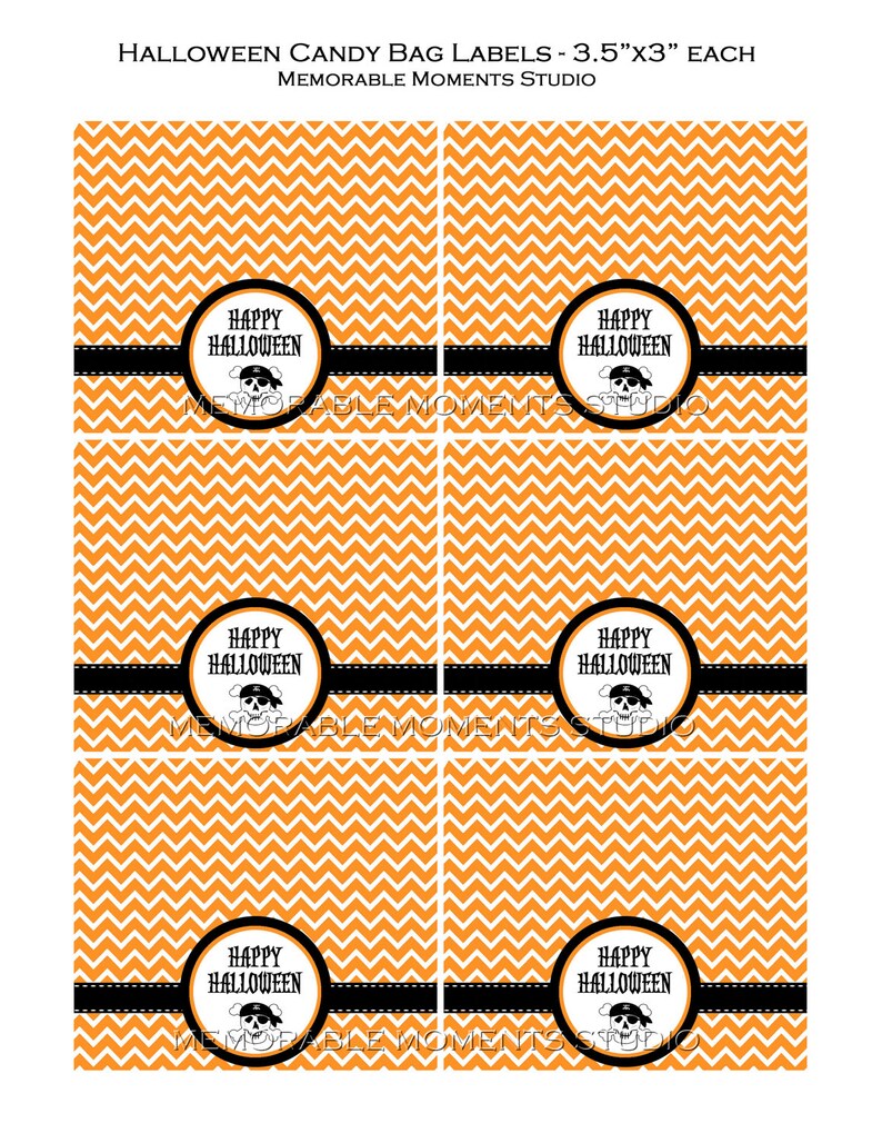 INSTANT DOWNLOAD Printable Candy Bag Labels Happy - Etsy