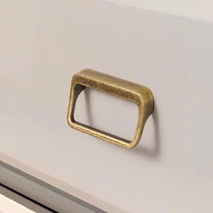 Viereckiger Schubladengriff: Antike Bronze & Antikes Silber, Vintage Küchenschrankknauf